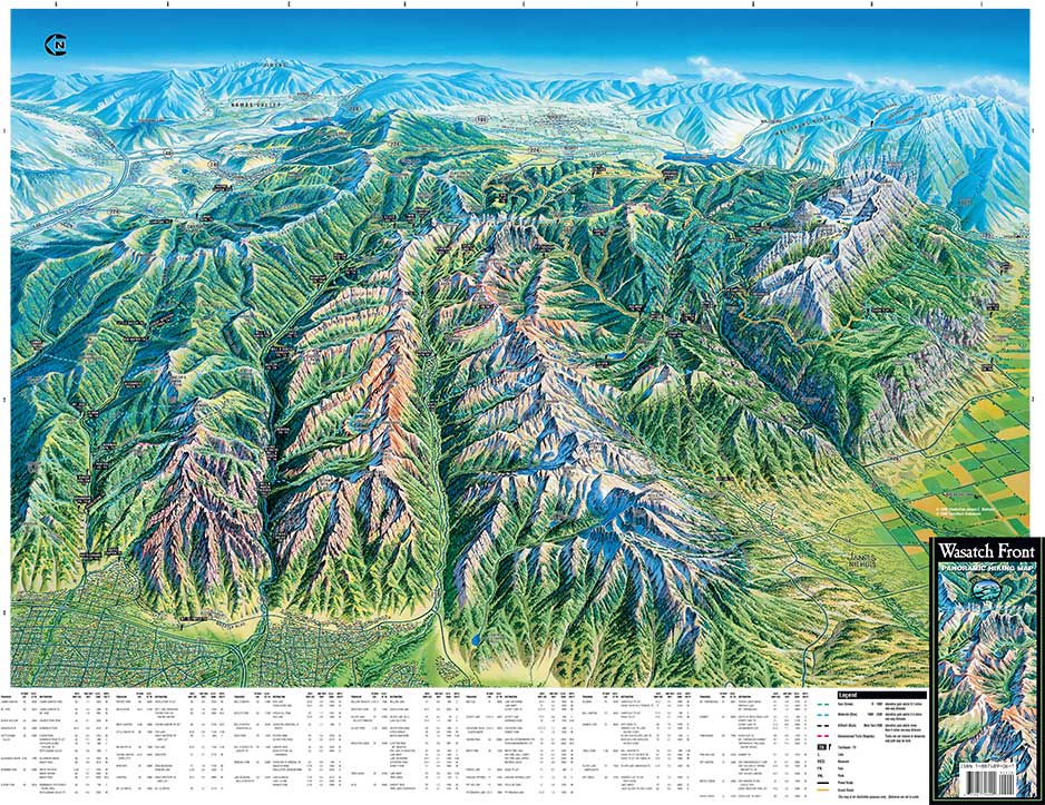 wasatch mountain range map