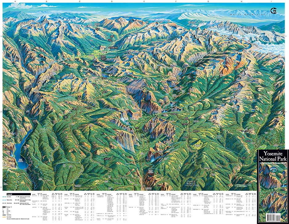 Panorama trail yosemite map hotsell